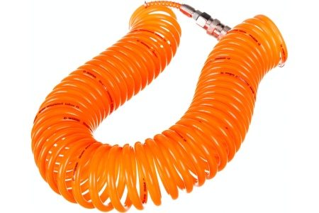 Шланг спиральный с быстроразъемными соединениями (10 м; 6x8 мм; 15 бар; ПВХ) INTERTOOL PT-1704