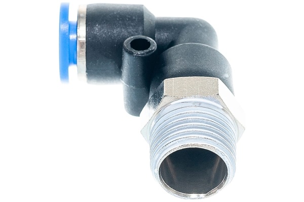 Фитинг угловой для пластиковых трубок (6 мм; 1/4М) ROCKFORCE RF-SPL06-02