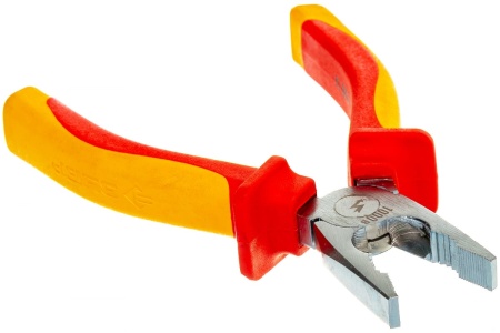 Диэлектрические комбинированные плоскогубцы до1000В, 160мм Зубр ЭКСПЕРТ ЭЛЕКТРОМОНТАЖНИК 22145-1-16