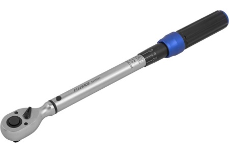 Динамометрический ключ щелчкового типа Forsage Premium с быстрой фиксацией, 20-120 Нм, 1/2", в пластиковом кейсе F-6474525