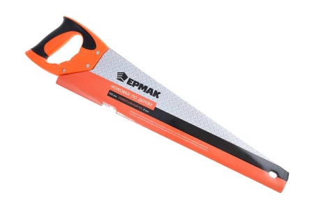 Ножовка по дереву ЕРМАК 500 мм, зуб 4 мм, заточка 663-001