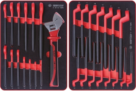 Набор инструментов KING TONY "HIGH VOLTAGE" в серой тележке, 117 предметов 934-117AMGE