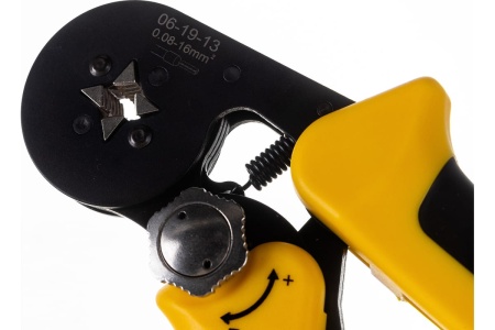 Квадратные пресс клещи Inforce с регулировочным винтом 0.2-16 мм2 06-19-13