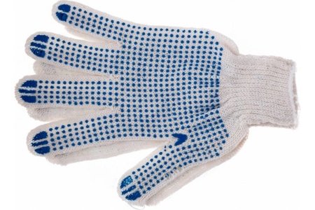 Трикотажные перчатки Россия ПВХ-покрытие Точка, 10 класс 67785