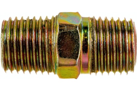 Двусторонняя резьба муфта наружная 1/4" удлиненная модель Pegas pneumatic 4105