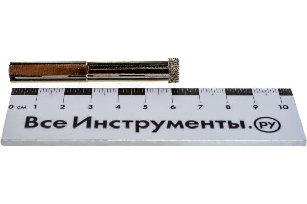 Сверло алмазное по керамограниту (2 шт; 10х67 мм; 3-гранный хвостовик) MATRIX 726103