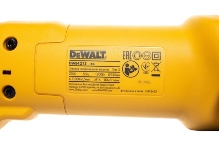 Угловая шлифмашина DEWALT DWE 4215