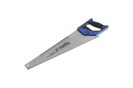 Ножовка по дереву TUNDRA 2К рукоятка, 3D заточка, каленый зуб, 7-8 TPI, 450 мм 5155404