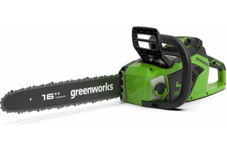 Аккумуляторная бесщеточная цепная пила Greenworks GD40CS18K4 40V с АКБ 4 А*ч и ЗУ 2005807UB