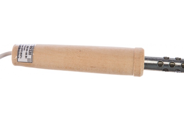 Электрический паяльник Точно-прочно 65W деревянная ручка 4268