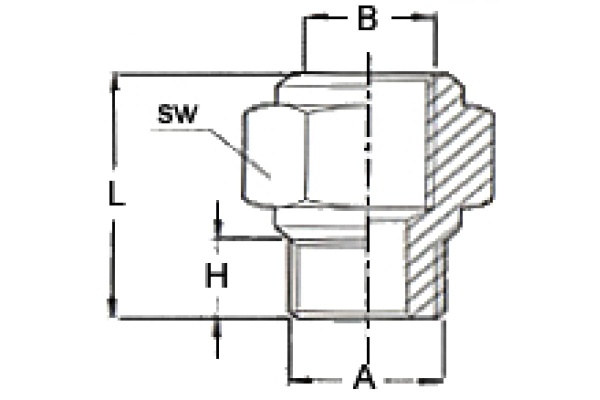 Переходник мама 3/8" - папа 1/8" 1216/4 M1/8*F3/8 GAV 12004