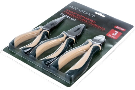 Набор шарнирно-губцевого инструмента ROCKFORCE 3 предметов RF-5034B