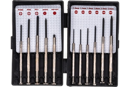 Часовые отвертки КУРС 11шт. 56132