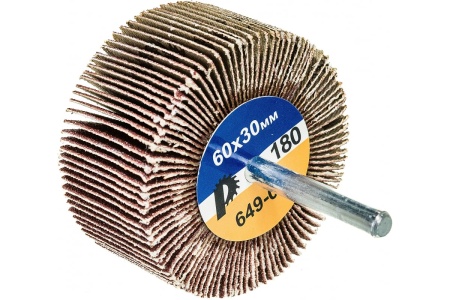 Круг лепестковый с оправкой (60х30 мм; P180) ПРАКТИКА 649-073