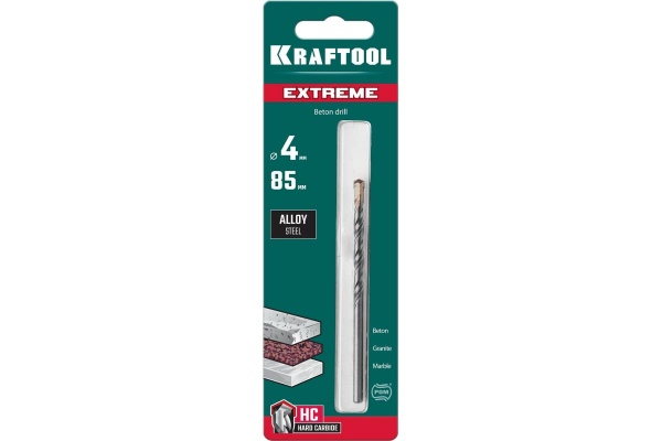 Сверло по бетону KRAFTOOL Extreme 4x85 мм 29166-085-04