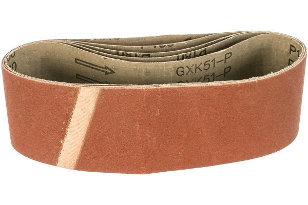 Лента шлифовальная бесконечная СТАНДАРТ на тканевой основе (5 шт; 75х533 мм; P180) для ЛШМ Зубр 35342-180