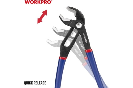 Переставные клещи WORKPRO быстрорегулируемые, 200 мм, 250 мм, 2 шт. WP201005
