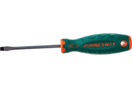 Стержневая шлицевая отвертка Jonnesway D71S6100 ANTI-SLIP GRIP, SL6.5x100 мм 49954