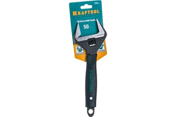 Разводной ключ KRAFTOOL SlimWide 250/50 мм 27258-25 Разводной ключ KRAFTOOL SlimWide 250/50 мм 27258-25