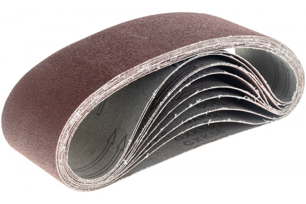 Лента абразивная бесконечная (10 шт; 75x533 мм; P 100) MATRIX 74237