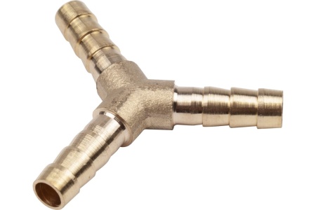 Тройник Y-образный елочка 6 мм, латунь, в блистере AV Steel AV-700334B блистер