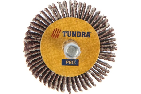 Круг лепестковый радиальный (40х20х6 мм; Р80) ТУНДРА 5162353