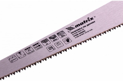 Ножовка по дереву для мелких пильных работ 350 мм MATRIX 23106