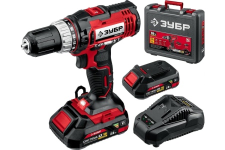 Дрель-шуруповерт ЗУБР ДШЛ-185-22