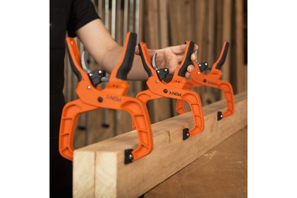 Пружинный зажим Pony Jorgensen 100 мм, с храповым механизмом 32400