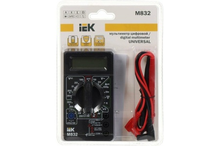Цифровой мультиметр IEK Universal M832 7327705 TMD-2S-832