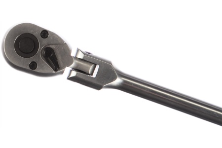 Шарнирная длинная трещотка 1/4 72 зуба ROCKFORCE RF-802218L