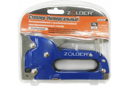 Степлер ZOLDER универсальный, металл, скоба 53 тип, 4-8 мм 5310F-012B