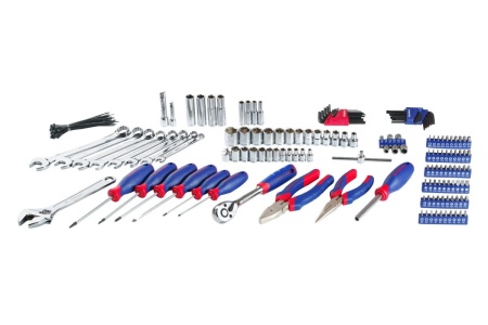 Набор инструментов 183 предмета в раздвижном металлическом ящике WORKPRO W009038