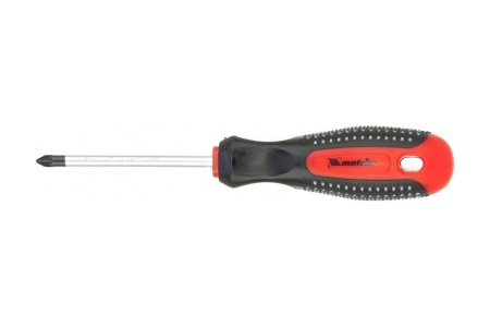 Отвертка MATRIX Fusion PZ1x75 мм, CrV, 3-х компонентная рукоятка anti slip 11401