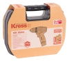 Дрель-шуруповерт аккумуляторная бесщеточная KRESS, KU202.1, 12В, 38Нм, 2Ач x2, ЗУ 1,5А, кейс