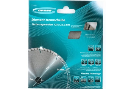 Диск алмазный (125х22.2 мм) GROSS 73021
