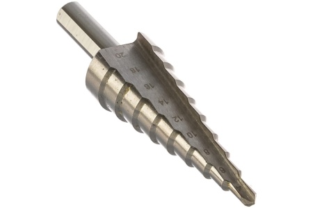 Сверло ступенчатое (4-20 мм; 9 ступеней; HSS) по металлу FIT IT 36395