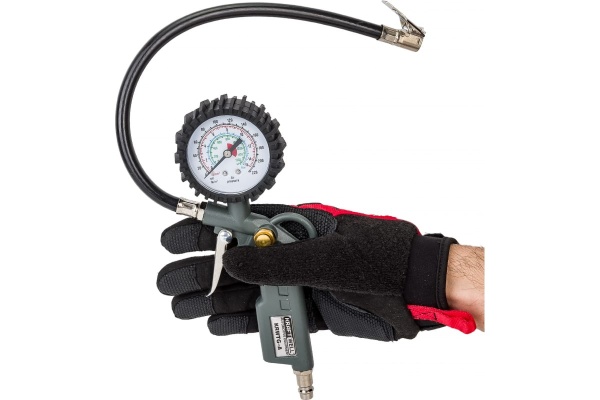 Пистолет для подкачки шин с аналоговым манометром KraftWell KRWTG-A