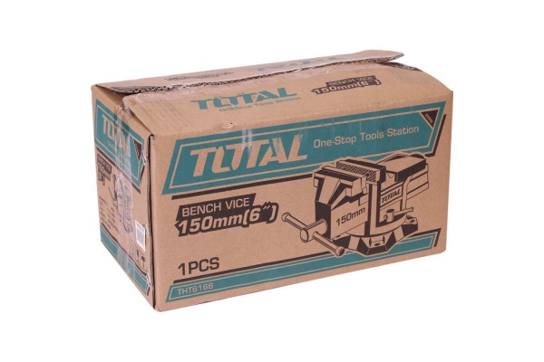Слесарные тиски с наковальней TOTAL 150 мм 6" THT6166