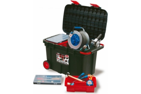 Модульный сундук для инструментов Tayg передвижной, 2 лотка + 2 органайзера, 154003