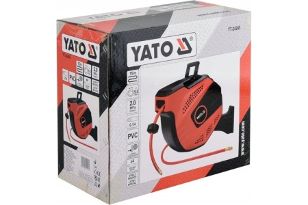 Шланг пневматический 9.5 мм, 15 м на катушке YATO YT-24245