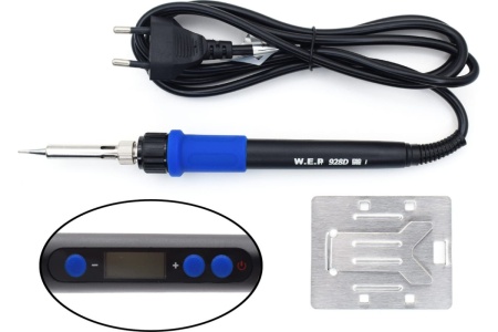 Паяльник W.E.P 928D-I ESD c LED дисплеем и регулировкой температуры 60Вт М7758098