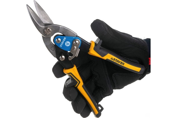 Левые ножницы по металлу STAYER Cobra 250 мм 23055-L_z01 Левые ножницы по металлу STAYER Cobra 250 мм 23055-L_z01