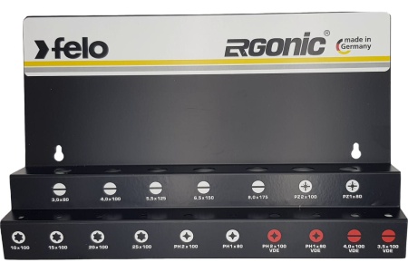 Набор отверток Felo Ergonic SL/PZ/PH/Tx и VDE на стальной стойке, 17 шт 40091743