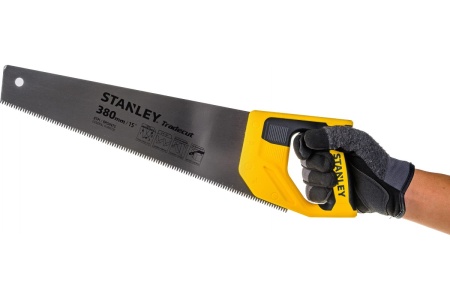 Ножовка по дереву Stanley TRADECUT с закаленным зубом, 7 Х 380мм STHT20348-1