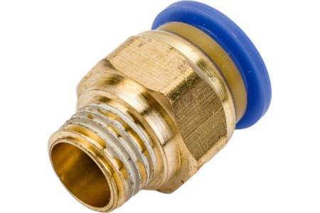 Фитинг цанговый прямой металлический 12 мм, наружная резьба 1/4" ARMA CF M1/4-12