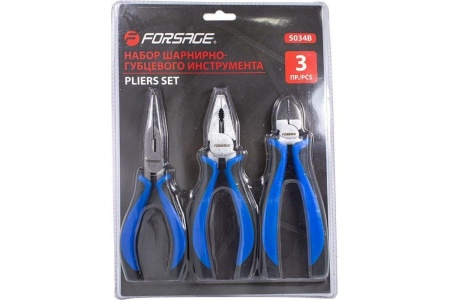Набор шарнирно-губцевого инструмента Forsage 3 предмета, 6 дюймов, 150 мм 50739