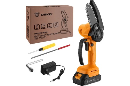 Цепная аккумуляторная пила DEKO DKCHS 20-4 20 В, 1x2 А*ч 063-4307