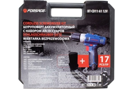 Аккумуляторная дрель-шуруповерт Forsage BT-CD11-A1 50517