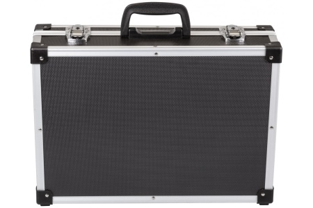 Ящик для инструмента FIT пластиковый усиленный алюминием черный 65633 Ящик для инструмента FIT пластиковый усиленный алюминием черный 65633